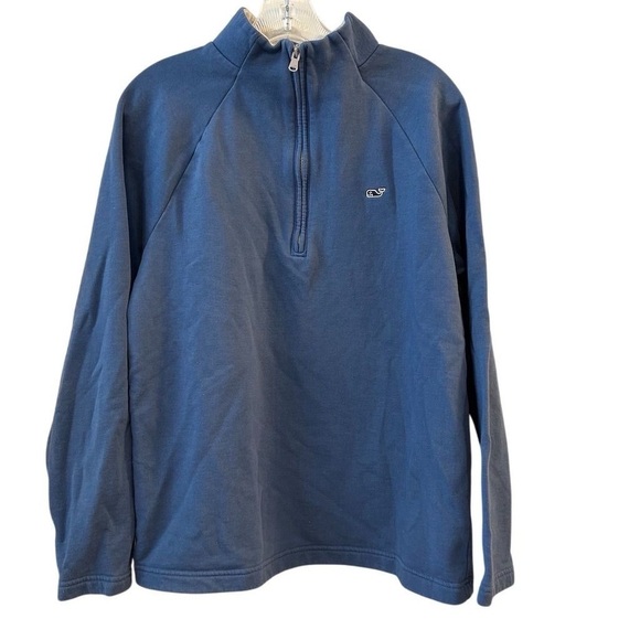 Vineyard Vines Men's 1/4 Zip Pullover Sweater Blue Size M - Picture 1 of 14